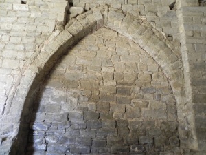Arco de acceso a la capilla norte. Interior